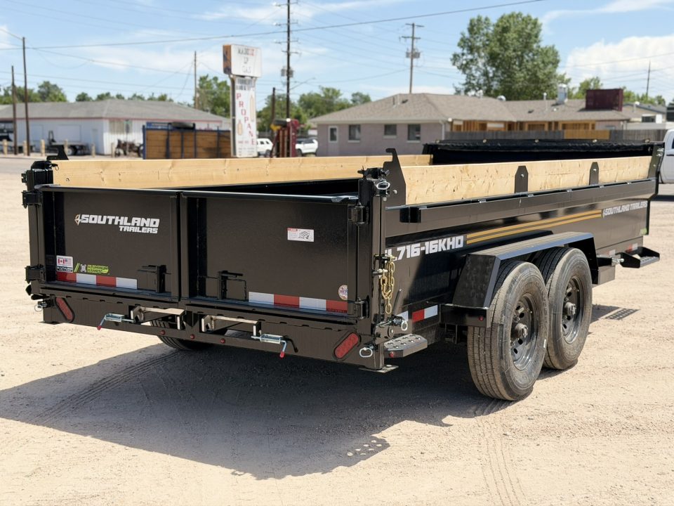 New 2026 Southland Trailers 7-16 Dump W/ 7 Gauge Floor 8K Axles