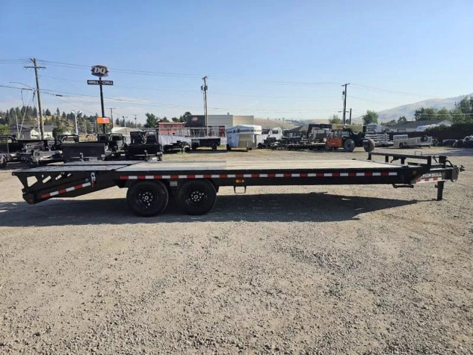 New 2026 Iron Bull 24' 14k Deckover Flatbed Trailer