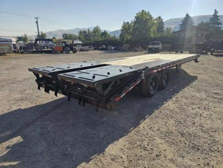 New 2026 Iron Bull 24' 14k Deckover Flatbed Trailer