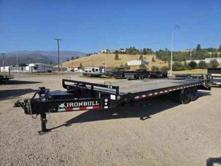 New 2026 Iron Bull 24' 14k Deckover Flatbed Trailer