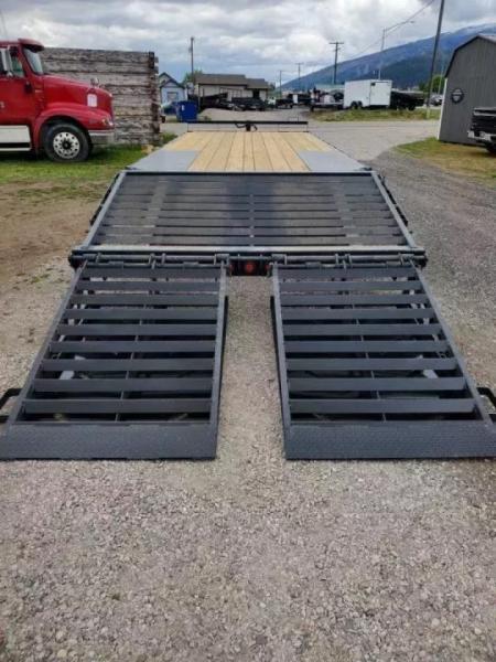New 2026 Iron Bull 24' 14k Deckover Flatbed Trailer
