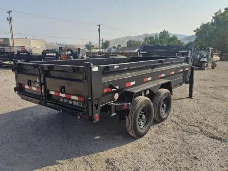 New 2026 Iron Bull 7'x14' 15k Gooseneck Dump Trailer