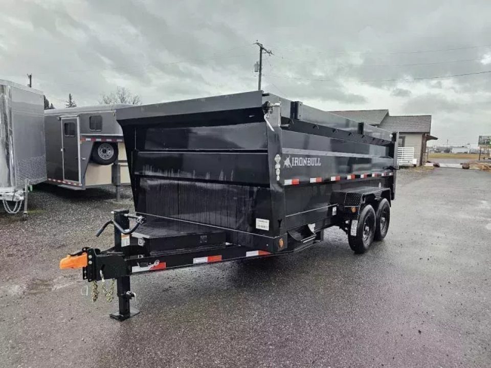 New 2027 Iron Bull 7x16 15k Dump Trailer w/48" Sides