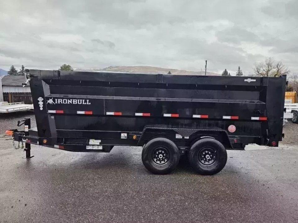 New 2027 Iron Bull 7x16 15k Dump Trailer w/48" Sides