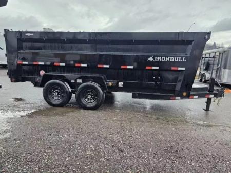 New 2027 Iron Bull 7x16 15k Dump Trailer w/48" Sides