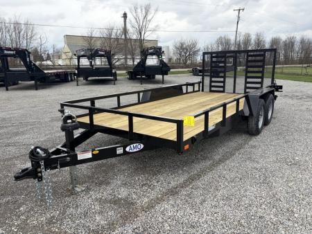 New 2026 AMO AL16TBXWHD (82  x 16') Heavy Duty Landscape Utility Trailer