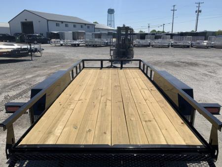 New 2026 AMO AL14TB (76" X 14') 7K Landscape Utility Trailer