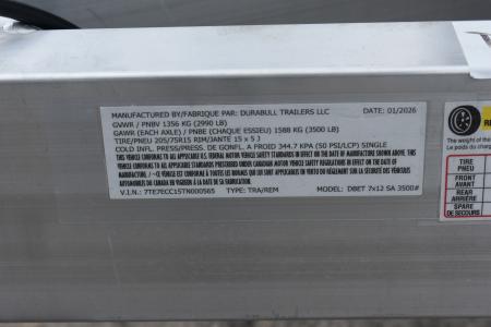 New 2026 Durabull Durabull Cargo Cargo / Enclosed Trailer
