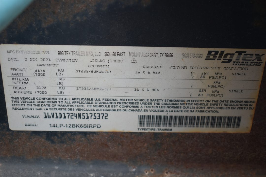 Used 2022 Big Tex Trailers Big Tex Dump Dump Trailer
