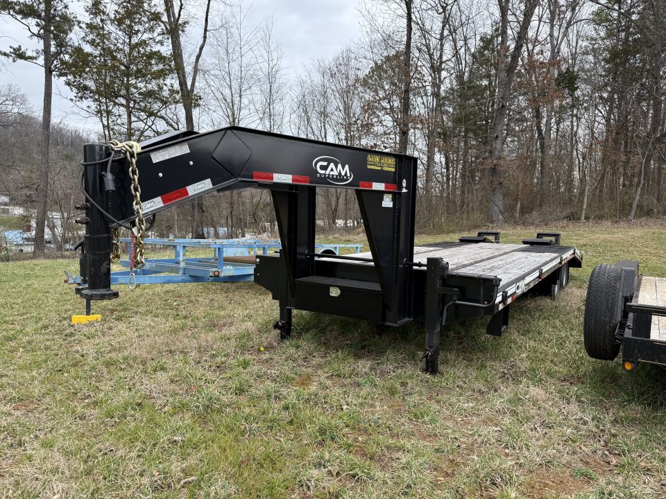 Used 2023 Cam Superline P12CAM 8.5X20+5 GOOSENECK Equipment Trailer
