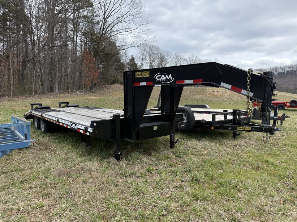 Used 2023 Cam Superline P12CAM 8.5X20+5 GOOSENECK Equipment Trailer