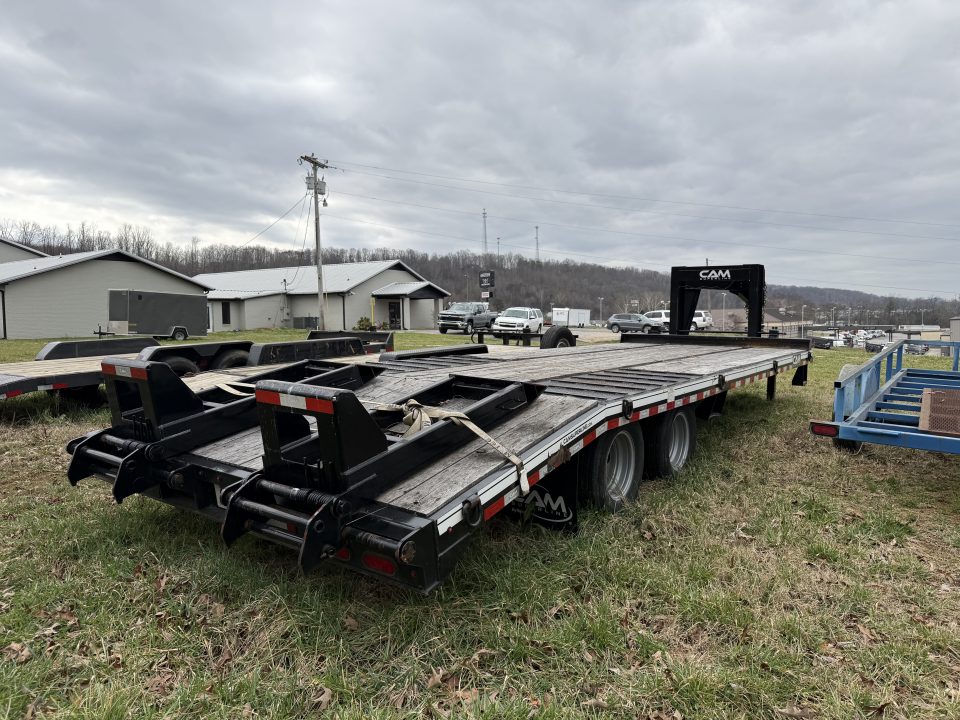 Used 2023 Cam Superline P12CAM 8.5X20+5 GOOSENECK Equipment Trailer