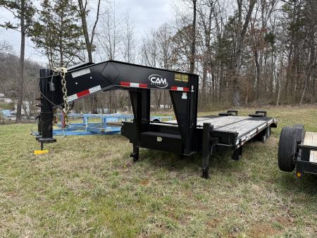 Used 2023 Cam Superline P12CAM 8.5X20+5 GOOSENECK Equipment Trailer