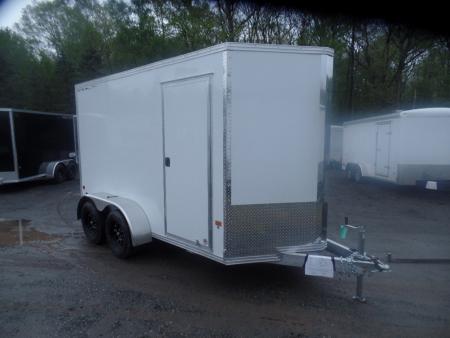 New 2026 ALCOM 6X12 Tandem Axle Aluminum Frame Cargo / Enclosed Trailer