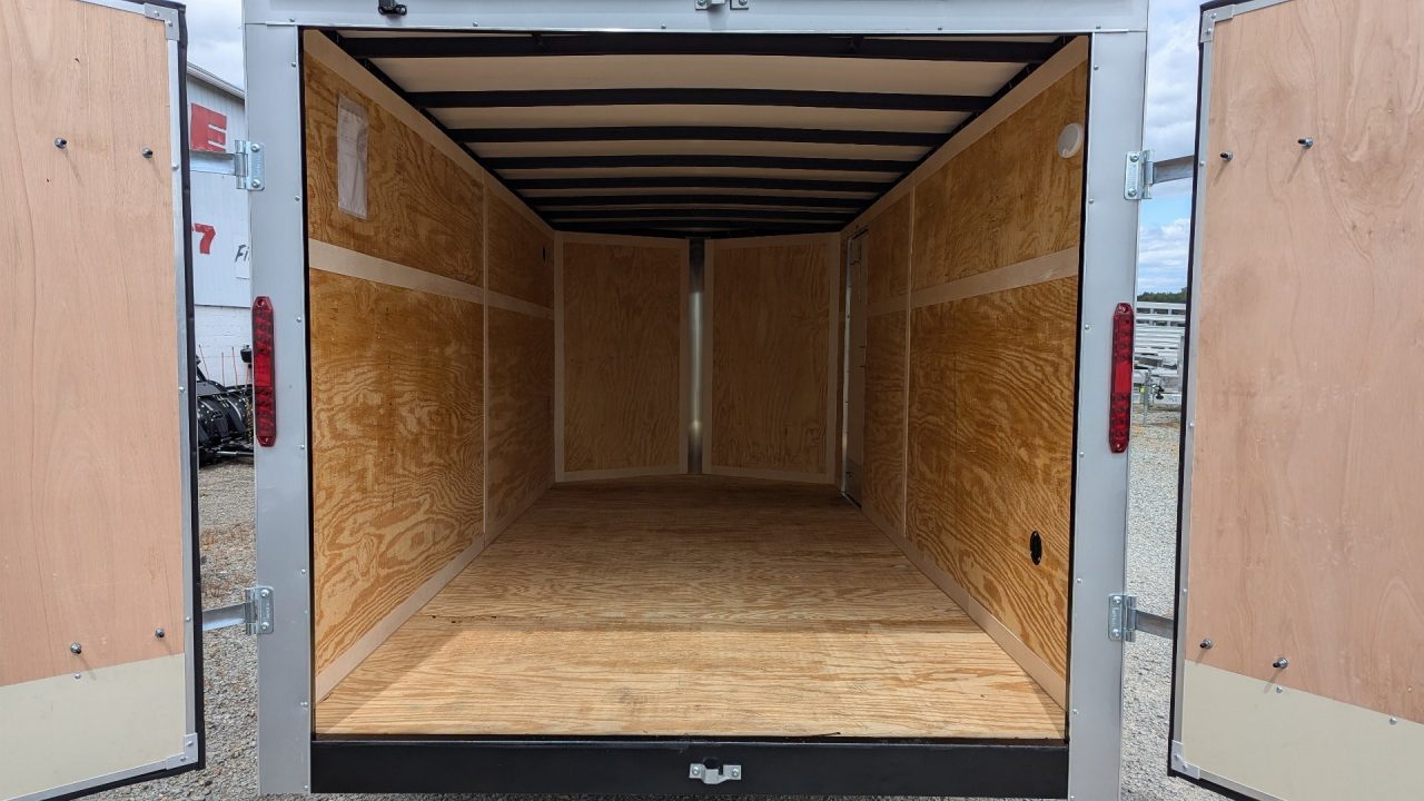 New 2026 Homesteader 7x14 Intrepid V-Nose Cargo Trailer w/ Barn Doors