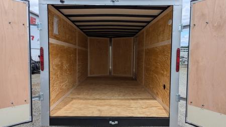 New 2026 Homesteader 7x14 Intrepid V-Nose Cargo Trailer w/ Barn Doors
