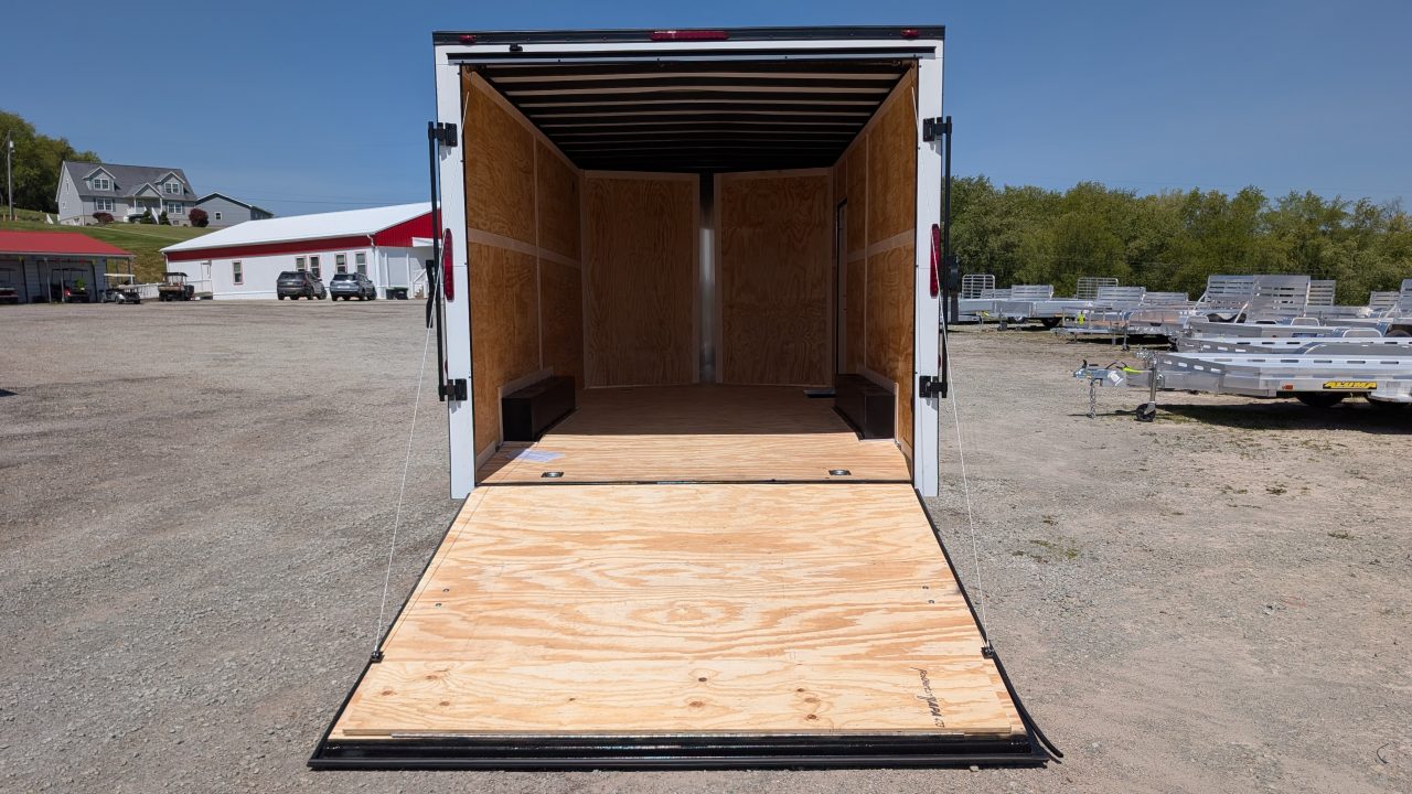 New 2026 Homesteader 8.5x16 Intrepid V-Nose Car Hauler w/ Ramp