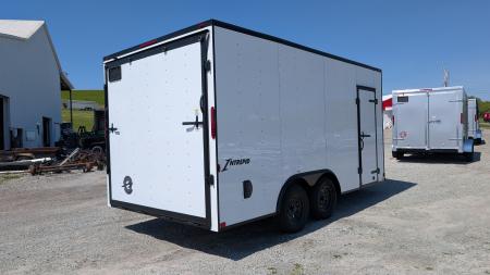 New 2026 Homesteader 8.5x16 Intrepid V-Nose Car Hauler w/ Ramp