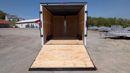 New 2026 Homesteader 8.5x16 Intrepid V-Nose Car Hauler w/ Ramp