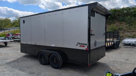 New 2026 Homesteader 7x16 Intrepid "OHV" V-Nose Cargo Trailer w/ Ramp Door (84" INSIDE)