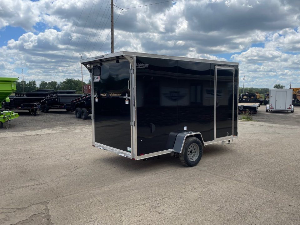 New 2026 Lightning Trailers 6X12 V-Nose Ramp All Aluminum Cargo / Enclosed Trailer