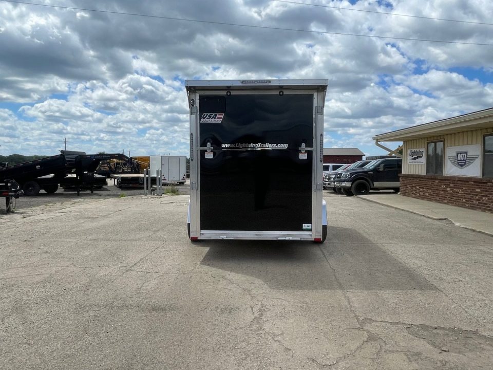 New 2026 Lightning Trailers 6X12 V-Nose Ramp All Aluminum Cargo / Enclosed Trailer