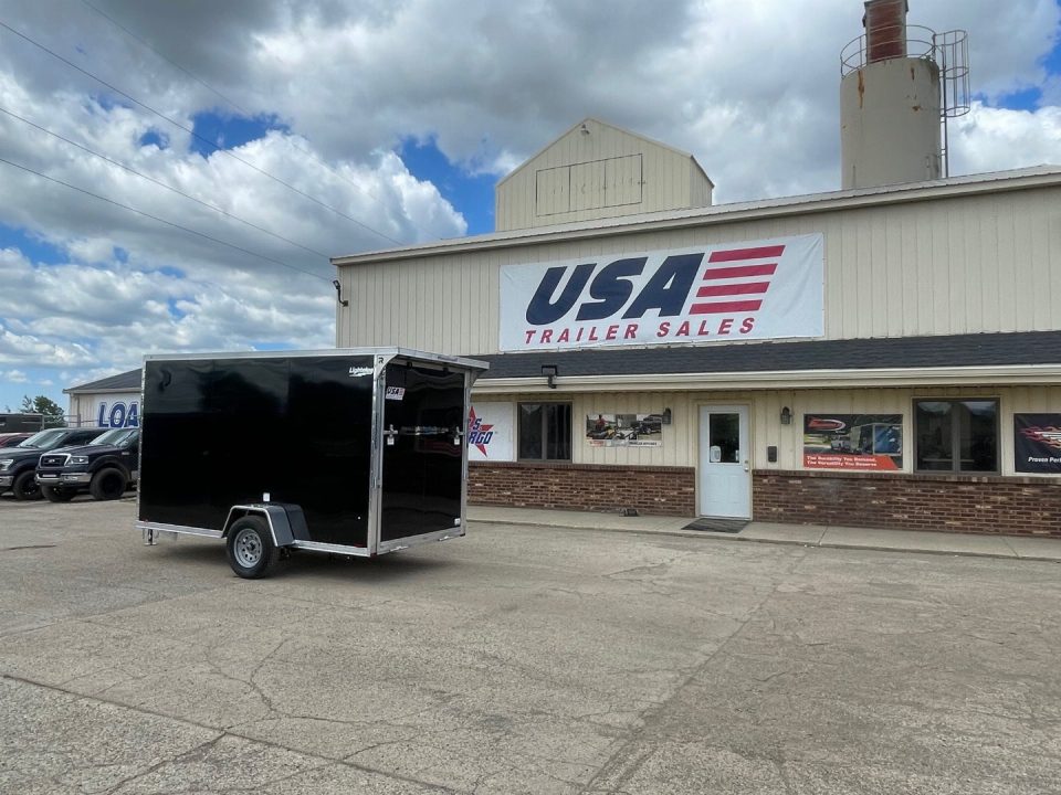 New 2026 Lightning Trailers 6X12 V-Nose Ramp All Aluminum Cargo / Enclosed Trailer