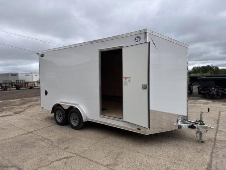 New 2026 Lightning Trailers 7.5X16 Aluminum V-Nose Ramp Door 7ft Int Hgt Cargo / Enclosed Trailer