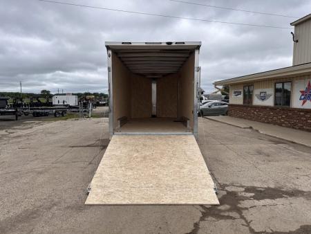 New 2026 Lightning Trailers 7.5X16 Aluminum V-Nose Ramp Door 7ft Int Hgt Cargo / Enclosed Trailer