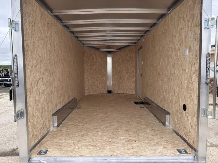 New 2026 Lightning Trailers 7.5X16 Aluminum V-Nose Ramp Door 7ft Int Hgt Cargo / Enclosed Trailer