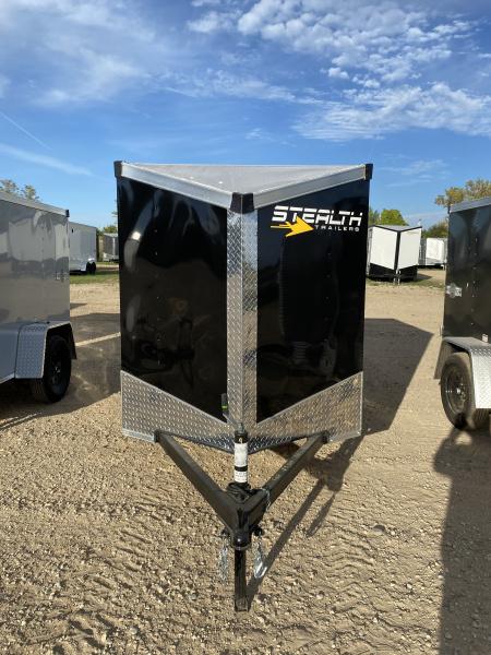 New 2026 Stealth Trailers 5X8 Cargo / Enclosed Trailer Charcoal Black