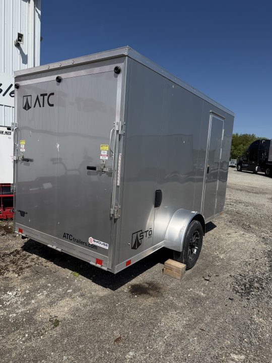 New NEW 2026 ATC 6x12 V-Nose "STo300” Aluminum Enclosed Cargo Trailer w/ Ramp (Scratch & Dent)