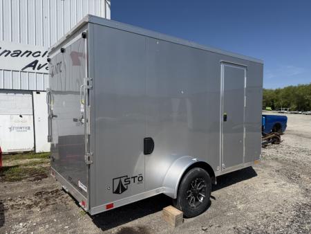 New NEW 2026 ATC 6x12 V-Nose "STo300” Aluminum Enclosed Cargo Trailer w/ Ramp (Scratch & Dent)