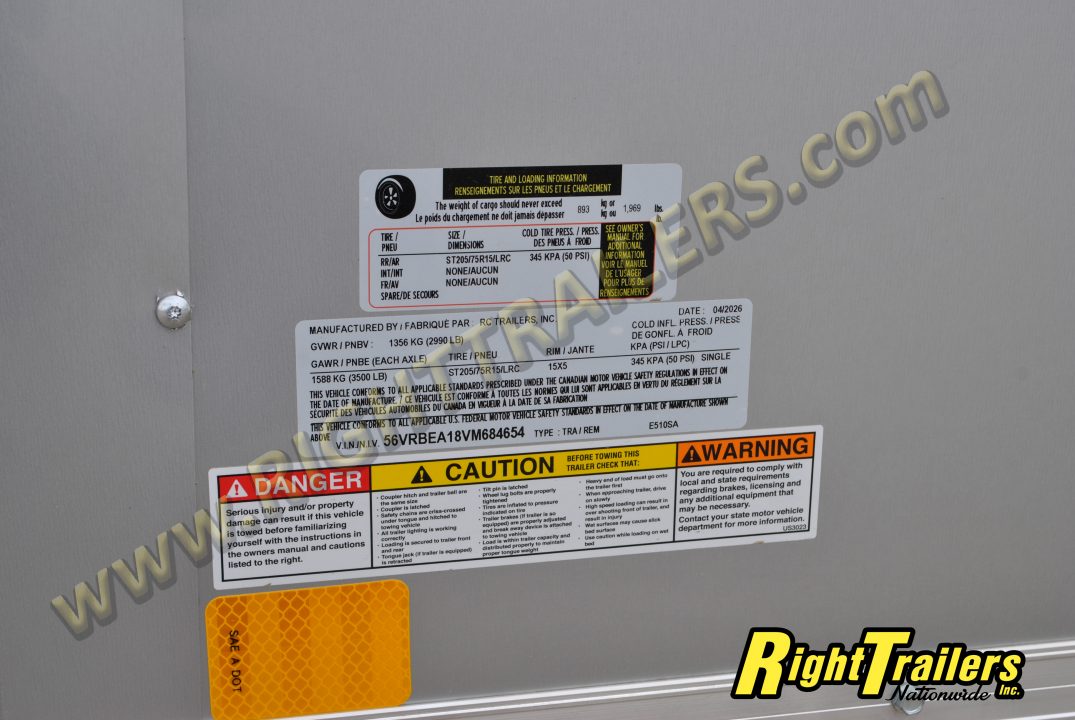New 2027 5X10 RC Cargo Trailer