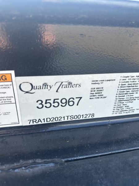 New 2025 Quality Trailers NA Equipment Trailer