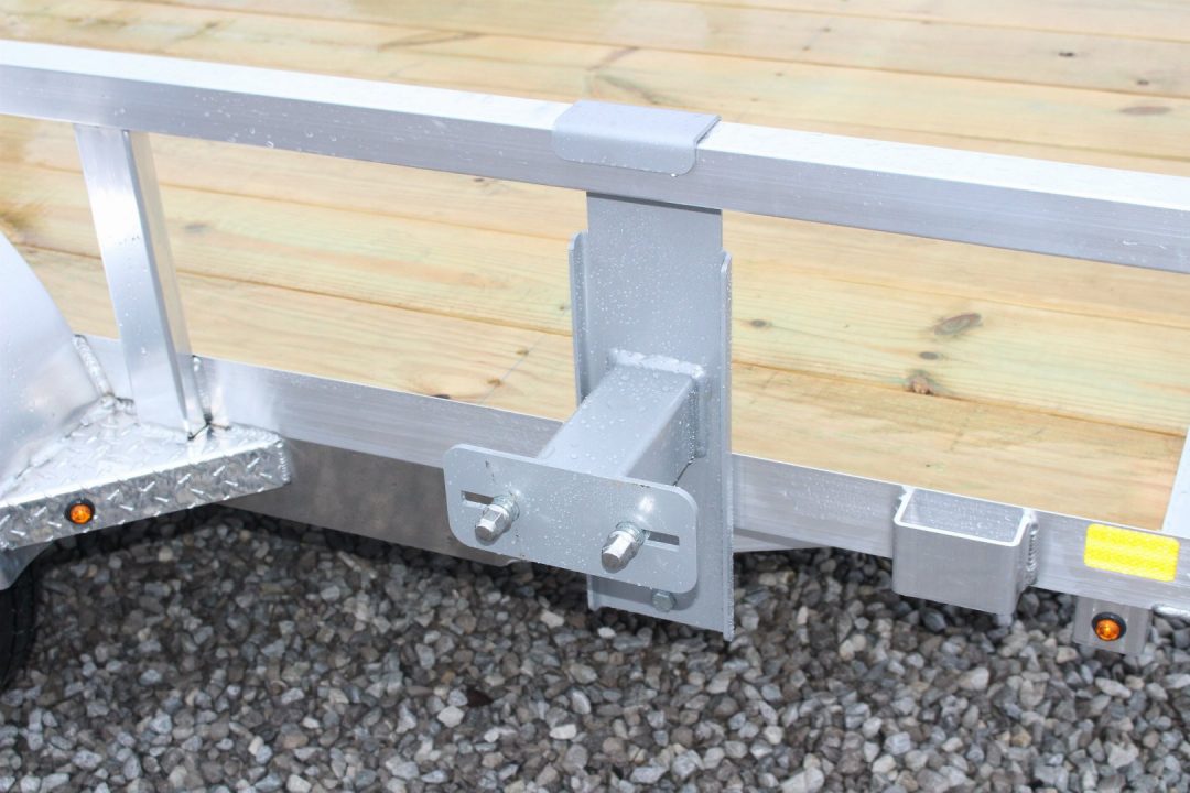 New 2026 H & H 5' x 8' Aluminum Utility Trailer - BiFold Ramp - 2990# GVW
