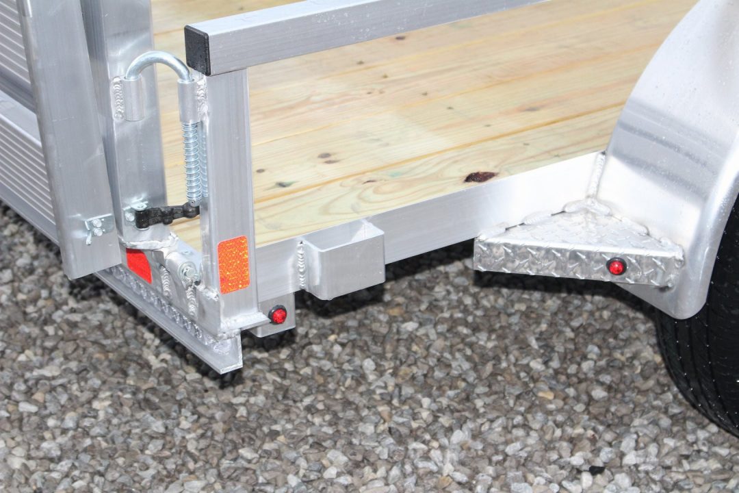 New 2026 H & H 5' x 8' Aluminum Utility Trailer - BiFold Ramp - 2990# GVW