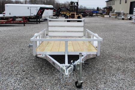 New 2026 H & H 5' x 8' Aluminum Utility Trailer - BiFold Ramp - 2990# GVW