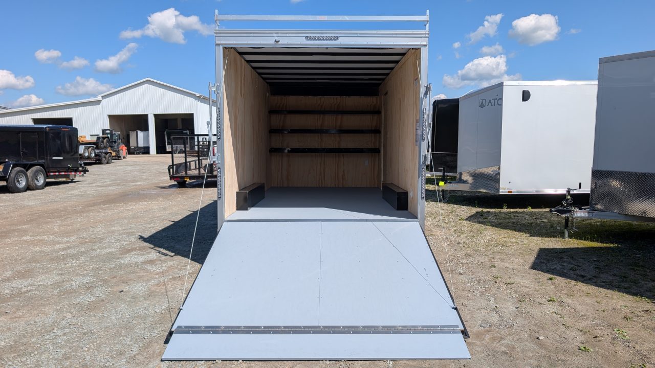 New 2026 Car Mate 8x16 HD Custom Contractor Trailer w/ RAMP DOOR (9990# GVW)