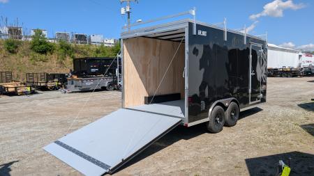 New 2026 Car Mate 8x16 HD Custom Contractor Trailer w/ RAMP DOOR (9990# GVW)