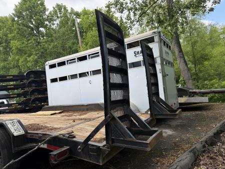 New 2024 P & T Trailers 21K 82X19+3 3 AXLE Equipment Trailer