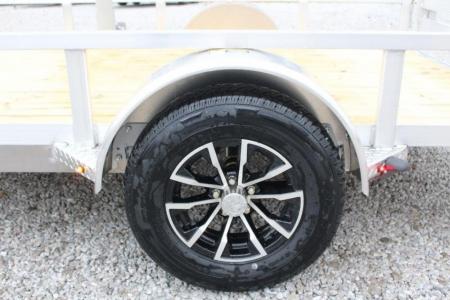 New 2026 H & H 6.4' x 10' Aluminum Utility Trailer - BiFold Ramp - 2990# GVW