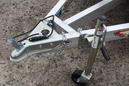 New 2026 H & H 6.4' x 10' Aluminum Utility Trailer - BiFold Ramp - 2990# GVW - SOLID SIDE