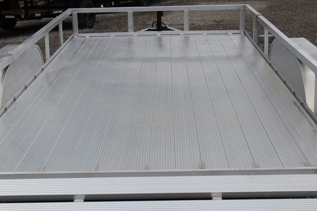 New 2026 H & H 6' 10" x 16' Aluminum Utility Trailer - BiFold Ramp - 7000# GVW