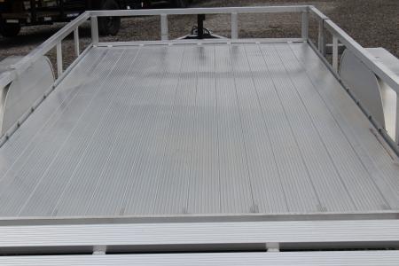 New 2026 H & H 6' 10" x 16' Aluminum Utility Trailer - BiFold Ramp - 7000# GVW