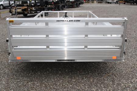 New 2026 H & H 6' 10" x 16' Aluminum Utility Trailer - BiFold Ramp - 7000# GVW