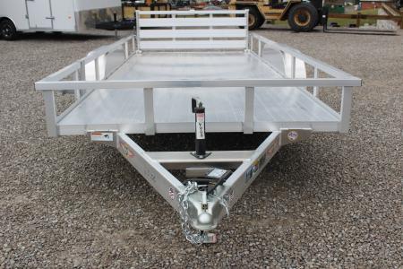 New 2026 H & H 6' 10" x 16' Aluminum Utility Trailer - BiFold Ramp - 7000# GVW