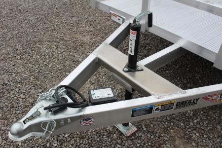 New 2026 H & H 6' 10" x 16' Aluminum Utility Trailer - BiFold Ramp - 7000# GVW