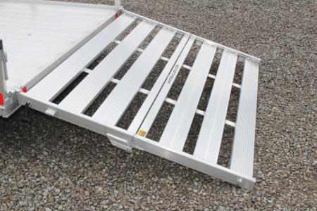 New 2026 H & H 6' 10" x 16' Aluminum Utility Trailer - BiFold Ramp - 7000# GVW