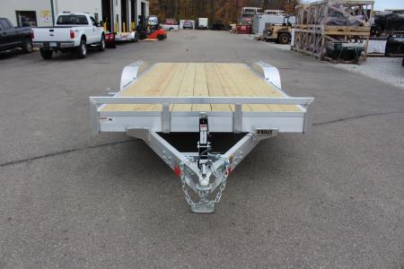 New 2026 H & H Trailer 7' x 18' Heavy Duty Aluminum Car Hauler - Slide In Ramps - 9900# GVW